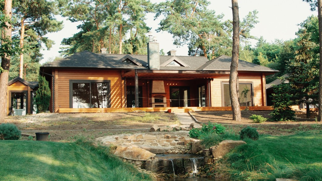 Dřevěná roubenka v resortním prostředí