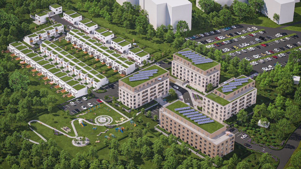 Vizualizace projektu Rezidence Morávkova ve Vyškově